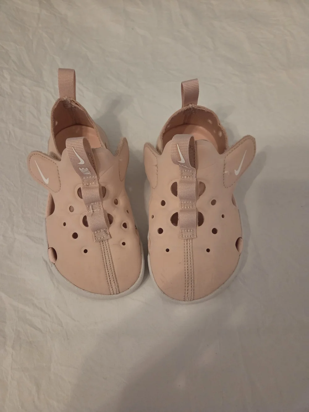 Nike Kids Blush Pink Slip-On Sandal Sneakers